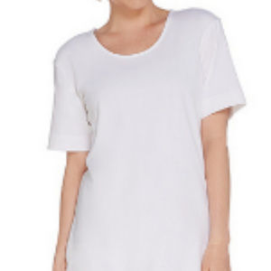 Denim & Co. Elbow-Sleeve Crisscross Back Oversized